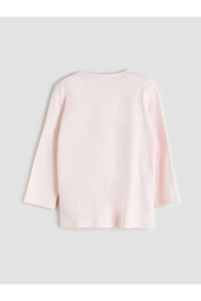 LC Waikiki Set pijamale pentru copii LCW Kids Crewneck imprimat pentru fete (W5)