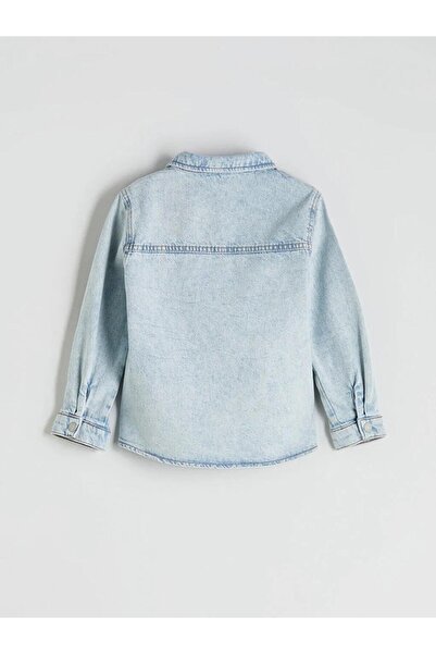 LC Waikiki Cămăși de blugi pentru băieți cu mânecă lungă LCW Kids Basic (W5)