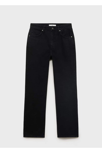 MANGO Woman Matilda yüksek belli düz kesim jean pantolon
