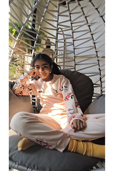 Miniworld Girls' Top and Bottom Set Long Sleeve Tracksuit Comfortable Stylish Modern Design