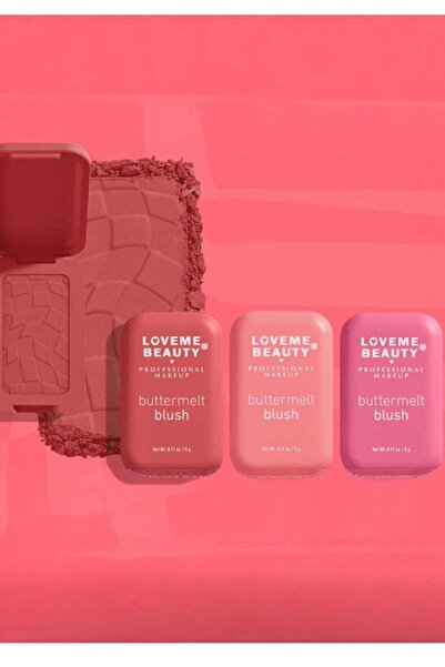 LOVEME BEAUTY أحمر خدود بروفيشنال من Lafemi Beauty 3 قطع بألوان مختلفة