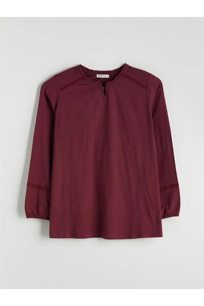 LC Waikiki Crew Neck Ruffle Blouse (W5)