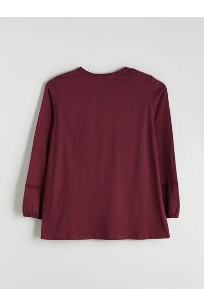 LC Waikiki Crew Neck Ruffle Blouse (W5)