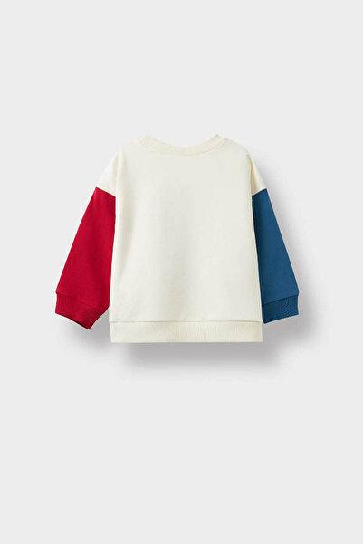 DeFacto Ekru Erkek Bebek Sweatshirt F5006A5/ER118