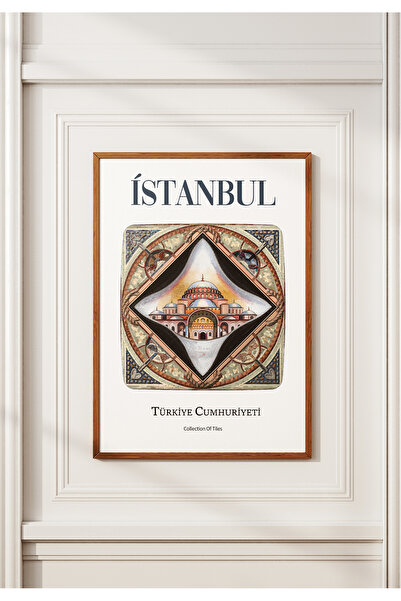 POSTER İSTANBUL AYASOFYA Temalı Mozaik Görünümlü Çerçevesiz