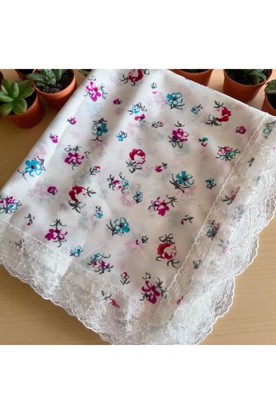 Dantelux Leke Tutmaz GİPÜRLÜ BATTAL BOY 200x200cm Masa örtüsü Sofra bezi Piknik Örtüsü
