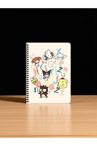 KESKİN COLOR Caiet cu spirală A5 de 16x22,5 cm cu culori strălucitoare Kuromi...