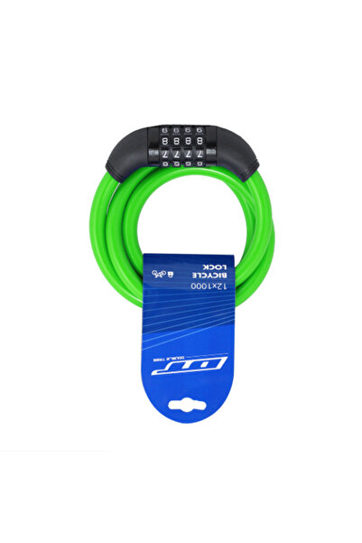 Cin Κλειδαριά ποδηλάτου DT - DT81219 |   12x1000 χιλιοστά |   Κωδικός πρόσβασης 4 ψηφίων - Μπορεί να αλλάξει |   Με 4 επιλογές χρωμάτων