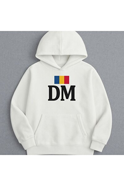classy moda Hanorac DM, hanorac cu steagul României, hanorac minimalist, hano...