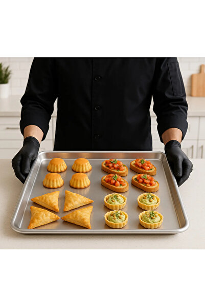 Abareek Al Safa صينية فرن مستطيلة فضية 45×33 سم