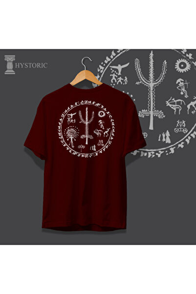 Hystoric Wear Hayat Ağacı Sırt Baskılı Slim Fit T-shirt