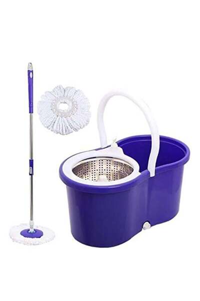 Generic ACLIX Spin Mop Bucket | 360 Degree Floor Cleaning with Stainless Steel Home Tool Kitchen Wringer |