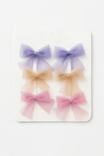 lilico Agrafă de școală pentru fete, mov, roz, somon