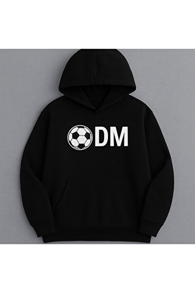 CLASSY.MODA Hanorac cu glugă DM Minimal Football – Hanorac cu glugă cu design...