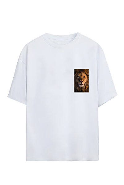 GraffTee ΑΣΛΑΝ ΟΥΝΙΣΕΞ OVERSIZE ΒΑΜΒΑΚΕΡΟ ΜΠΛΟΥΖΑΚΙ