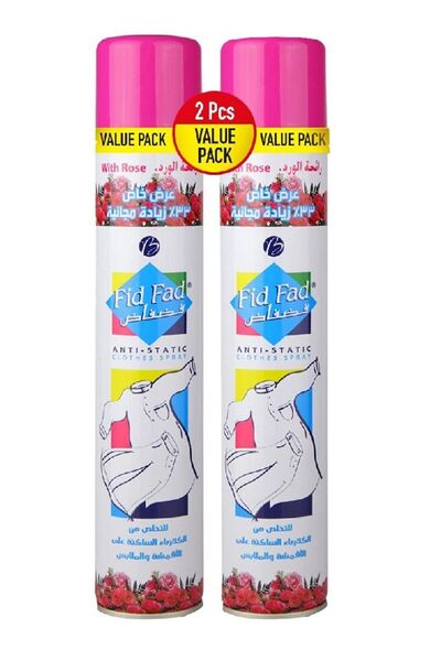 Generic بخاخ غسيل الملابس فيد فاد المضاد للكهرباء الساكنة برائحة الورد، عبوة ...