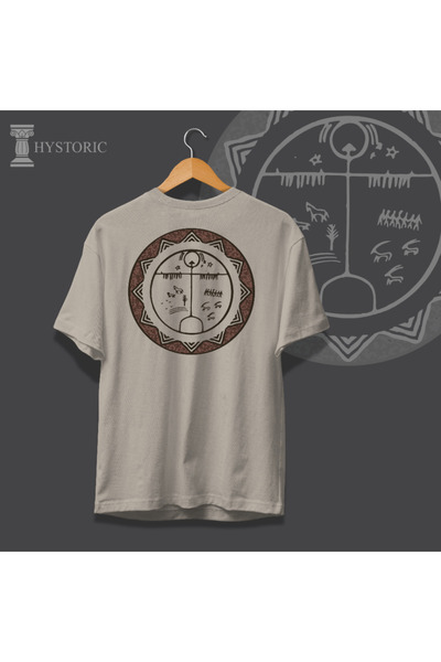 Hystoric Wear Shaman Drum Back Printed Oversize T-Shirt