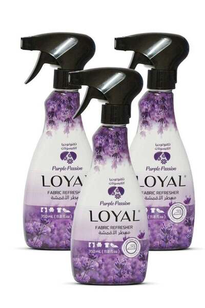 Generic معطر أقمشة مخلص برائحة الشغف الأرجواني 3 × 350 مل