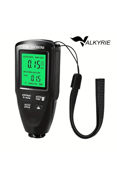 valkyrie HW-300MINI Dijital Boya Kalınlığı Ölçüm Cihazı 0-2000µm Hassas Ölçer