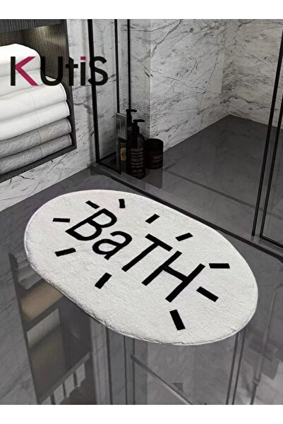 Generic 1-Piece Bath Rug Water Absorbent Anti-Slip Kitchen Bedroom Mat 60x40 cm