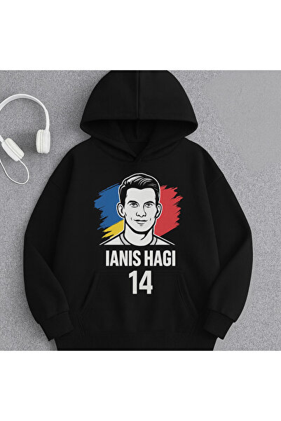 CLASSY.MODA Ιάνις Χαγί Φούτερ με κουκούλα 14 |   Φούτερ με σημαία της Εθνικής...