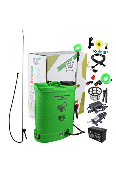 Golden Fish Pompa de stropit cu acumulator Micul Fermier 18 L, 12 V, 2.3 MPA + Set duze + Lance extensibila 2.8m