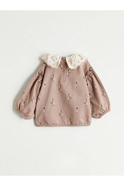 LC Waikiki Create Your Style from Uzg Store |   Peter Pan collar Long Sleeve Printed Baby Girl Sweatshirt and Leggings 2-Piece…