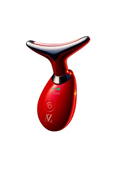 azbeautyskin Anti-aging device with 7 LEDs, thermal massage and vibrations – face and neck, firmness and rejuve