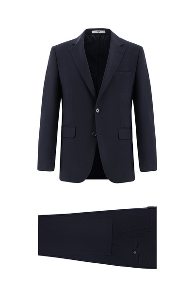 Kiğılı بدلة كلاسيكية من الصوف بقصة ضيقة