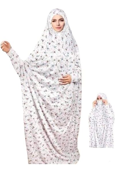 Generic Women's Two-Piece Prayer Set - Islamic Design with Hijab and Abaya