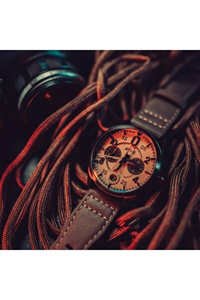AVI 8 SPITFIRE AV-4089-06 (Seiko VK64 Mekanizmalı) Erkek Kol Saati