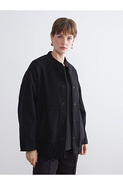 LC Waikiki Lcwaikiki Classic College Collar Oversize Women's Bomber Coat