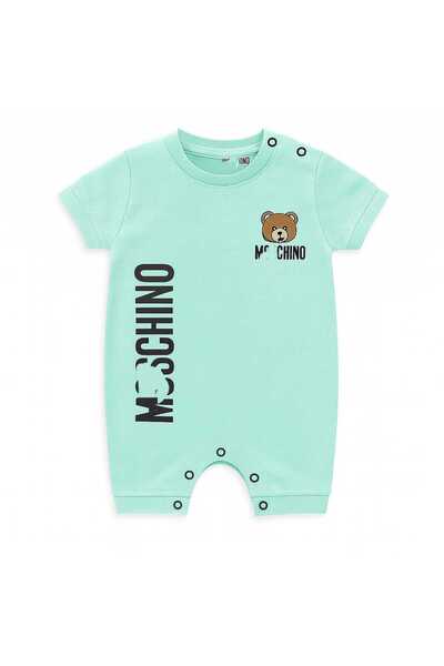 SULİFESTORE Sulife Teddy Bear Printed Snap-Button Jumpsuit