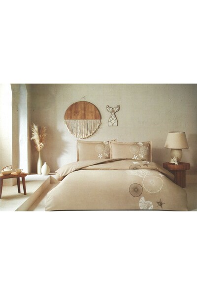 Özdilek Corallino Double Duvet Cover Set - Beige