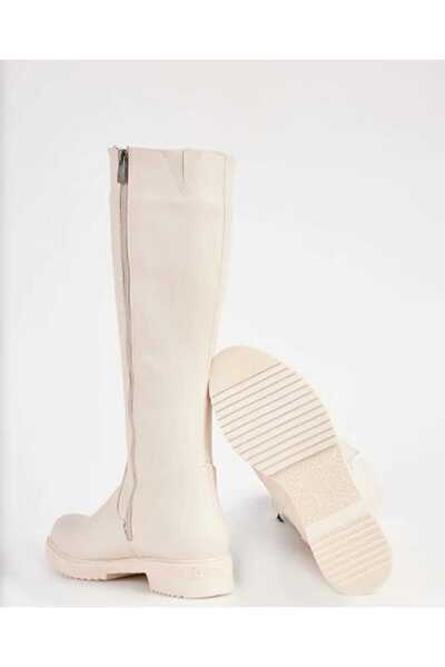 DYG STORE Beige Stone Stylish Women's Boots 196510