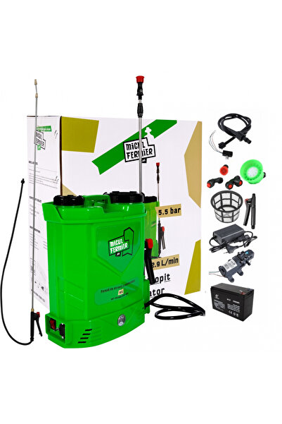 Golden Fish Pompa de stropit cu acumulator Micul Fermier 12 L, 12 V, 2.3 MPA + Lance extensibila 2.8 m