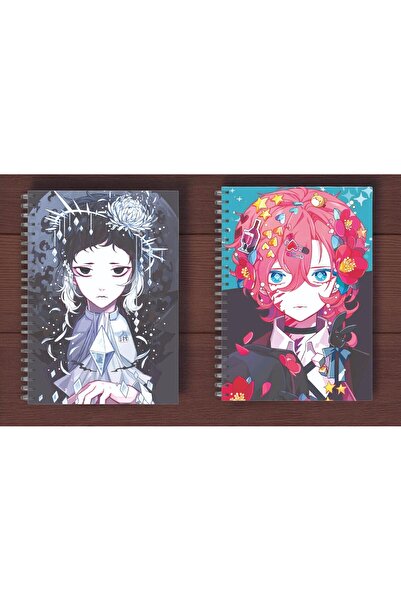 nihonwosekai Bungou Stray Dogs 2 buc. Caiet cu spirală anime dimensiune A5 50...