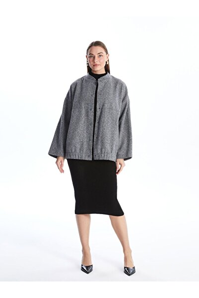 LC Waikiki LCWAIKIKI Classic Kolej Yaka Oversize Kadın Bomber Mont