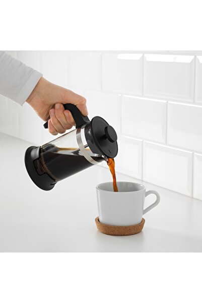 IKEA UPPHETTA Coffee/tea maker, glass/stainless steel, 0.4 l