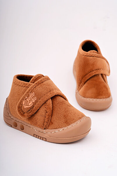 Belle Vie Shoes Camel (Tan) Plush Lighted Baby-Child Home Boots Slippers