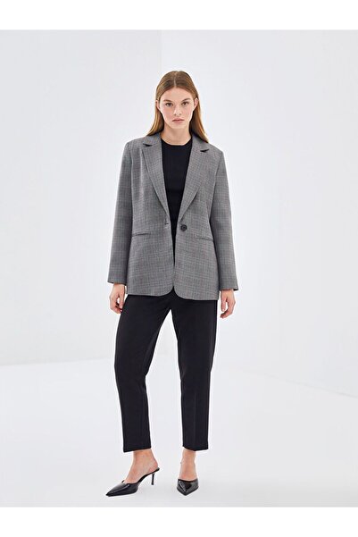 LC Waikiki Plaid Women's Blazer Jacket