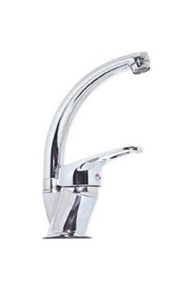 Ufak Tefek Şeyler Quality Mix Swan Kitchen Sink Faucet Set Hot Cold Inlet