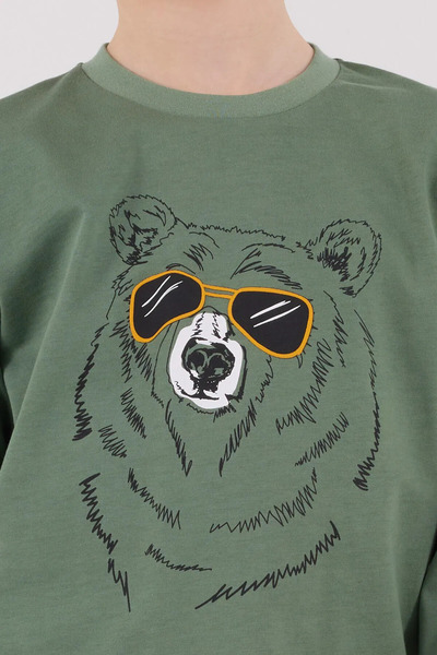 Rolypoly Boy's Pajama Set 9-15 Years Old Green