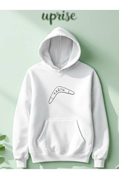 Vordevia Hanorac Karma cu imprimeu din bumbac cu supradimensionat fire O