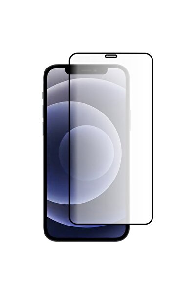 Atlas 5D Πλήρης κόλλα κεραμική μεμβράνη γυαλιού APPLE iPhone 12 \ 12 Pro (Μαύρο)