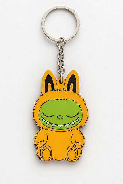 simagift Labubu Character Keychain – Wooden Design, Cute and Fun Gift