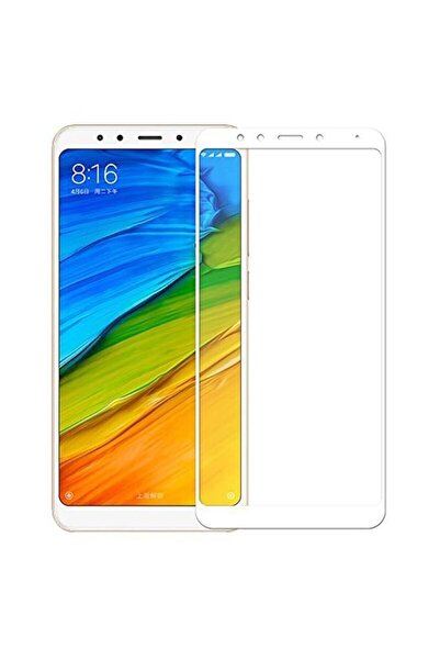 Atlas 5D Full Glue Glass Film XIAOMI RedMi 5 (Λευκό) ATX