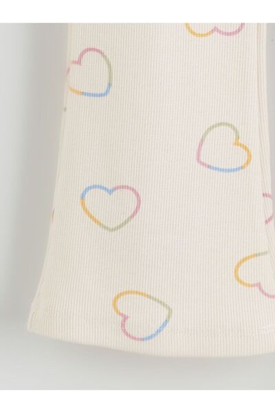 LC Waikiki Lcw Kids Buy Elastic Waist Heart Printed Girls' Leggings