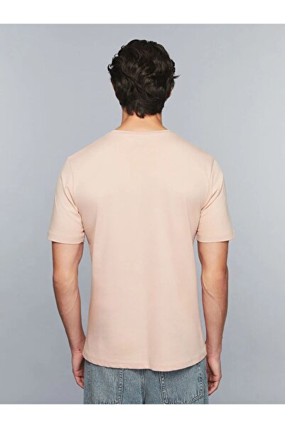 LC Waikiki Crew Neck Slogan Printed Combed Cotton Men's T-Shirt