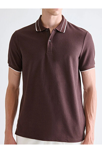 LC Waikiki Ανδρικό μπλουζάκι Polo Neck Combed Cotton